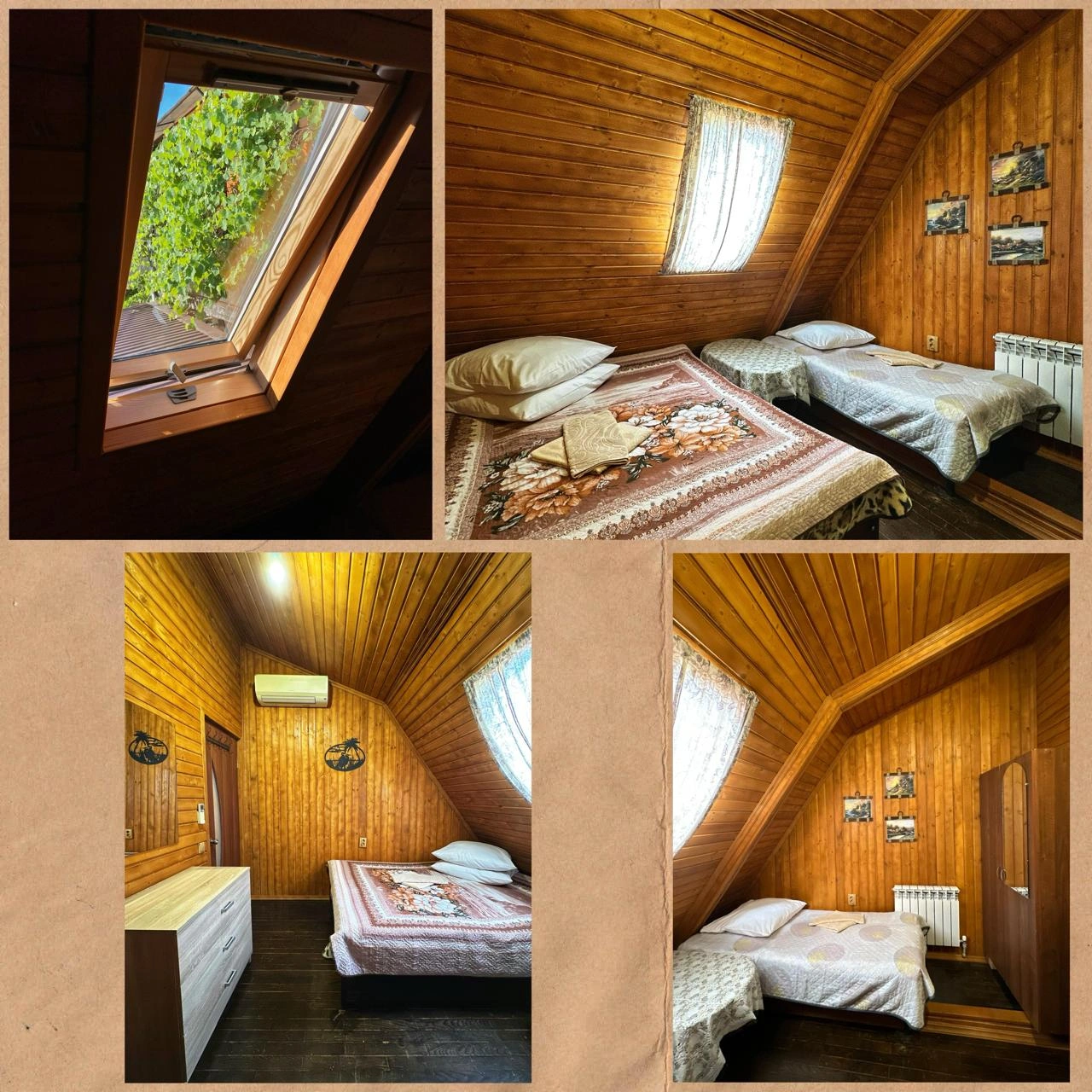 3 местный номер «Эконом» с двуспальной и односпальной кроватью