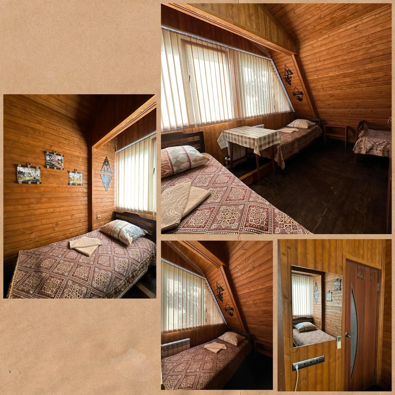 3 местный номер «Эконом» три односпальные кровати