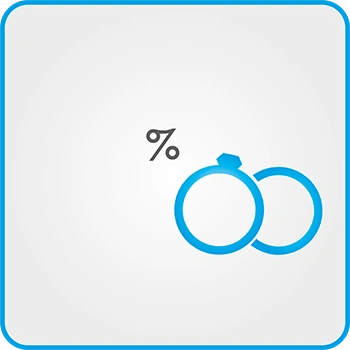 В течение 5 дней до или после росписи Молодожёнам в медовый месяц предоставляется скидка